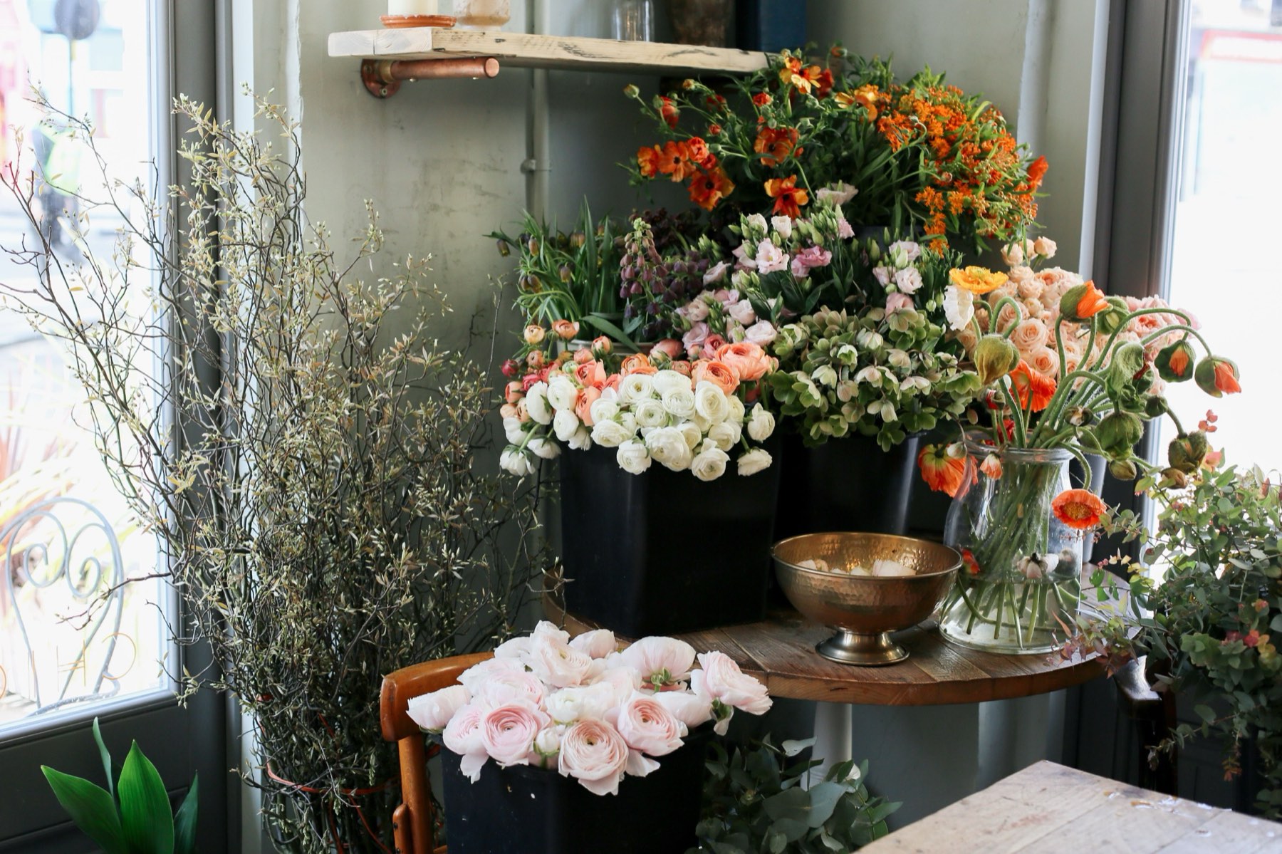 花屋の店先